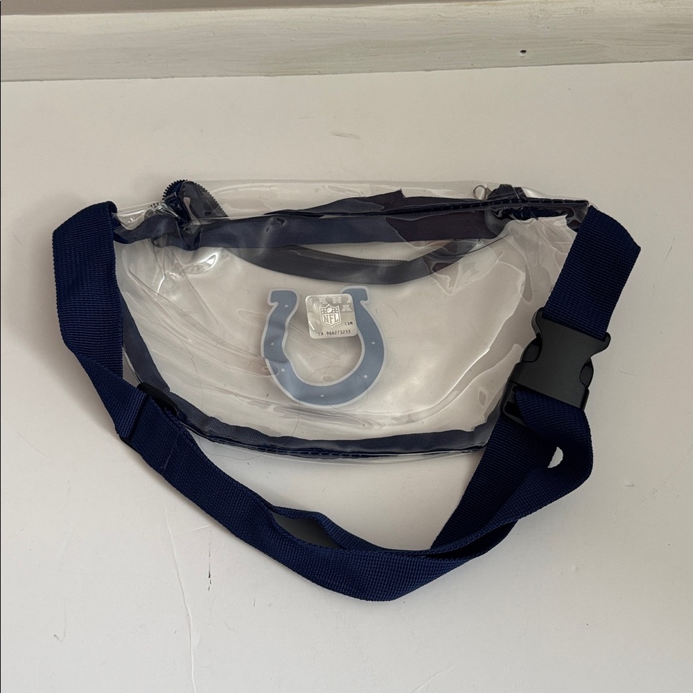NFL Indianapolis Colts clear belt bag fanny pack game day fan mens women’s - Picture 3 of 4